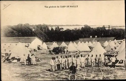 Ak Mailly le Camp Aube, Vue generale