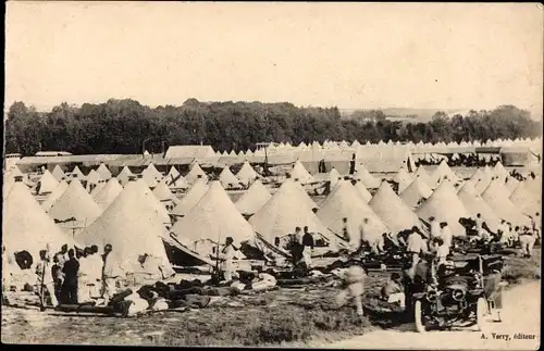 Ak Mailly le Camp Aube, Vue generale