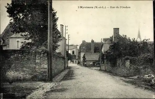 Ak Nyoiseau Maine et Loire, Rue de l'Ondon