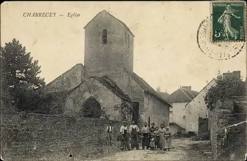 Ak Charrecey Saône et Loire, L'Eglise