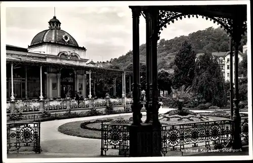 Ak Karlovy Vary Karlsbad Stadt, Stadtpark