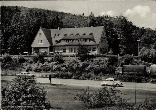 Ak Breitenbach am Herzberg Hessen, Autobahn Rasthaus Rimberg