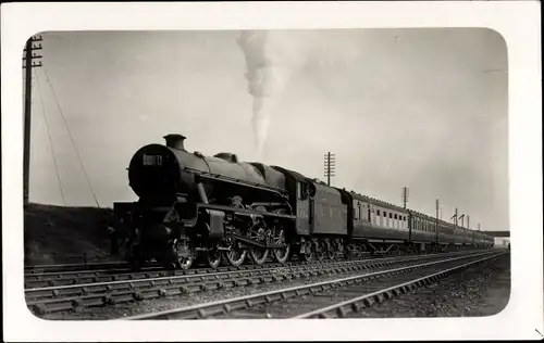 Foto Ak Britische Eisenbahn 445A, LMS Class 5xp Jubilees, Nr. 5654 Hood