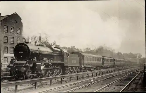 Foto Ak Britische Eisenbahn, Dampflokomotive 6111, LMS Royal Scot Class