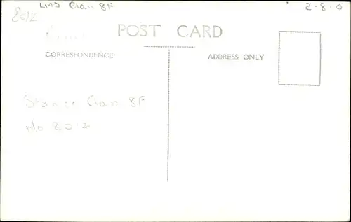 Foto Ak Britische Eisenbahn, LMS Stanier Class 8F, No. 8012