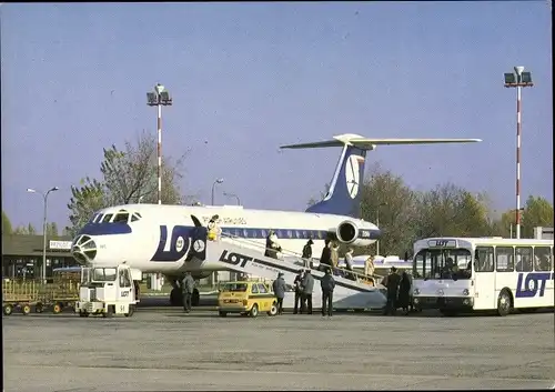 Ak Passagierflugzeug, Polskie Linie Lotnicze, Polish Airlines, Tupolev Tu 134 A Jet Airliner