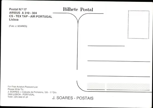 Ak Passagierflugzeug Air Portugal, Airbus A 310-304, CS-TEX