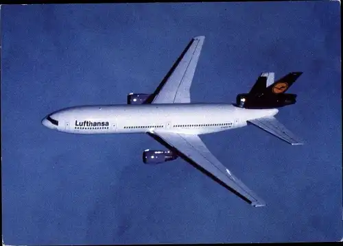 Ak Deutsches Passagierflugzeug, Lufthansa, McDonnell Douglas DC 10 30
