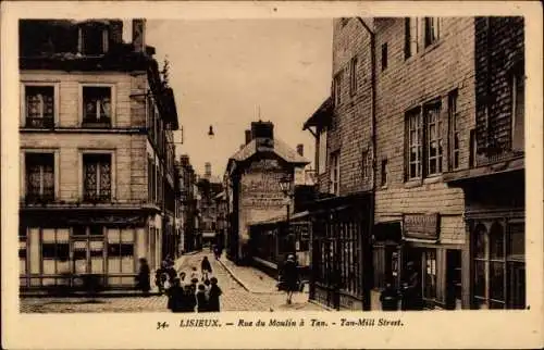 Ak Lisieux Calvados, Rue du Moulin a Tan