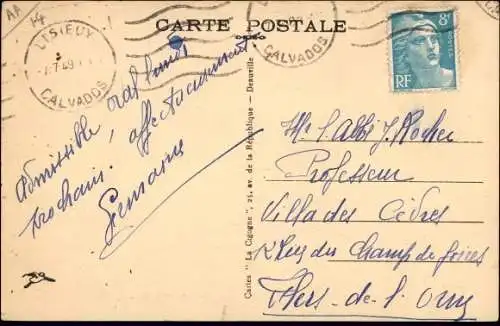 Ak Lisieux Calvados, Rue du Moulin a Tan