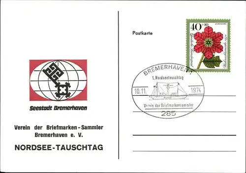 Ak Bremerhaven, Nordsee Tauschtag, Verein der Briefmarkensammler