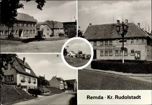 Ak Remda Rudolstadt in Thüringen, Stadtrat, Sundremdaer Str., Teilansicht