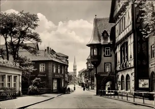 Ak Meiningen in Thüringen, Georgstraße, HO Meininger Hof, Bäckerei Strauß