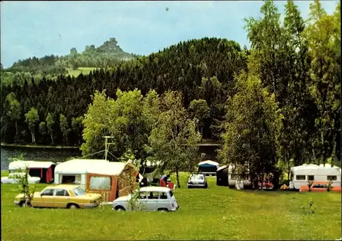 Ak Flossenbürg in der Oberpfalz, Komfort Terrassen Camping Gaisweiher