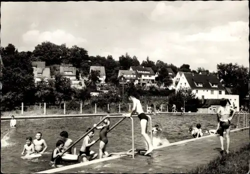 Ak Großhabersdorf Mittelfranken, Partie im Freibad