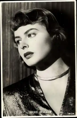 Ak Schauspielerin Ingrid Bergman, Portrait