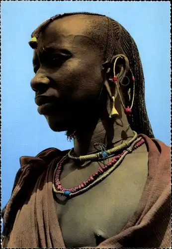 Ak Kenia, Masai Warrior, afrikanischer Krieger