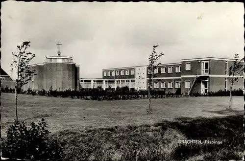 Ak Drachten Friesland Niederlande, Rispinge, Kirche