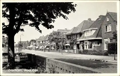 Ak Drachten Friesland Niederlande, Houtlaan
