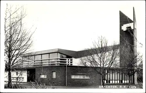 Ak Drachten Friesland Niederlande, R. K. Kerk