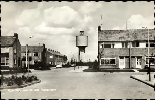 Ak Drachten Friesland Niederlande, Swetten met Watertoren