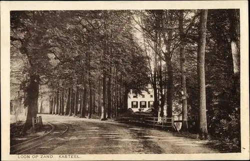 Ak Loon op Zand Nordbrabant, Kasteel, Straßenpartie