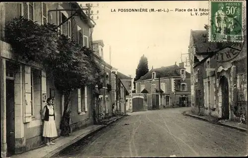 Ak La Possonnière Maine-et-Loire, Place de la République