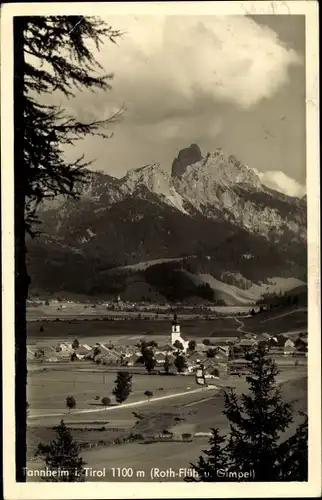 Ak Tannheim in Tirol, Panorama, Berge
