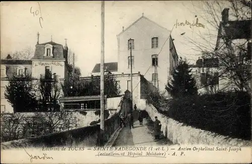 Ak Sainte Radegonde Indre et Loire, Ancien Orphelinat Saint Joseph, Hopital Militaire