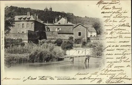 Ak Montmédy Lothringen Meuse, Hopital militaire