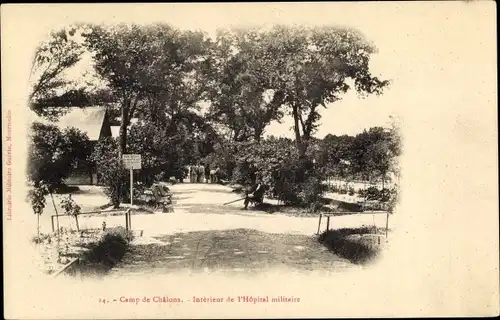 Ak Camp de Chalons Camp de Mourmelon Marne, Interieur de l'Hopital militaire