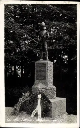 Ak Baarn Utrecht Niederlande, Cristoffel Pullmann, Monument