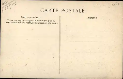 Ak Saint Ouen Seine-Saint-Denis, Incendie des Magasins du Nord, Brandkatastrophe April 1909