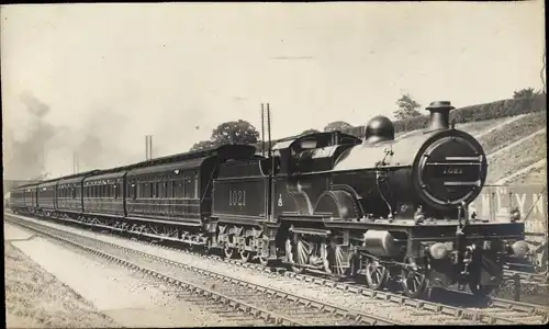 Foto Ak Britische Eisenbahn, Midland Railway MR No. 1021, Dampflokomotive