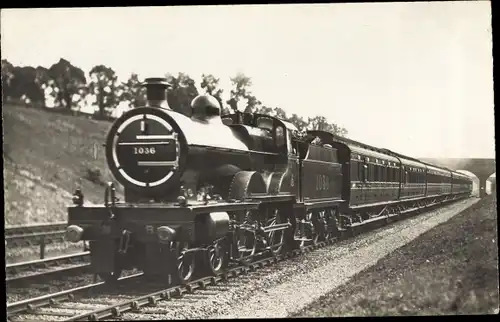 Foto Ak Britische Eisenbahn, Midland Railway MR No. 1036, Dampflokomotive