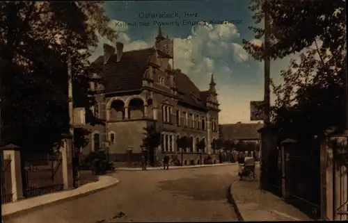 Ak Osterwieck am Harz, Kaiserliches Postamt, Eingang Kapellentor