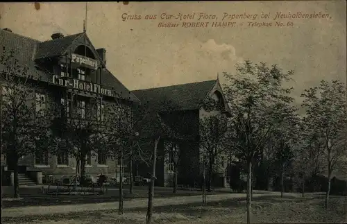 Ak Papenberg Haldensleben in Sachsen Anhalt, Kurhotel Flora