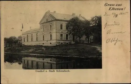 Ak Elbenau Schönebeck an der Elbe, Gasthof zur Stadt Schönebeck