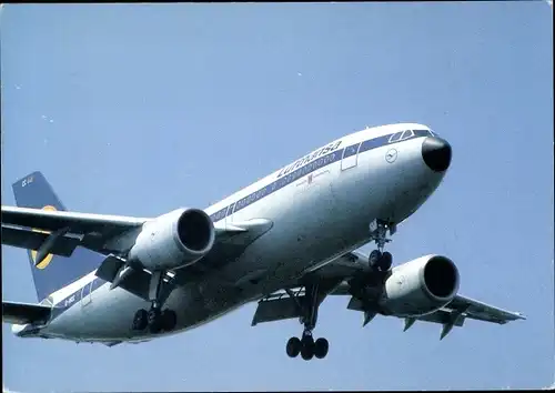 Ak Deutsches Passagierflugzeug, Lufthansa, Airbus A 310
