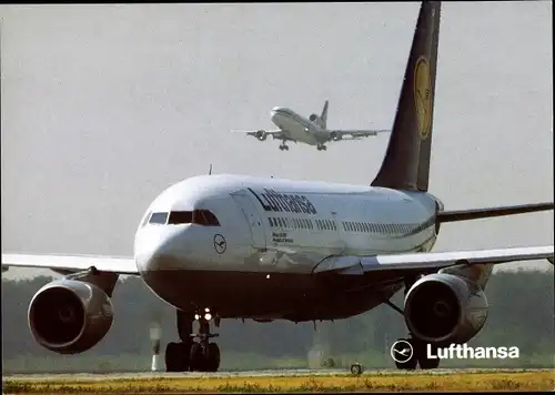 Ak Deutsches Passagierflugzeug, Lufthansa Airbus A310-200