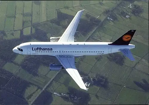 Ak Deutsches Passagierflugzeug, Lufthansa, Airbus A 320-200