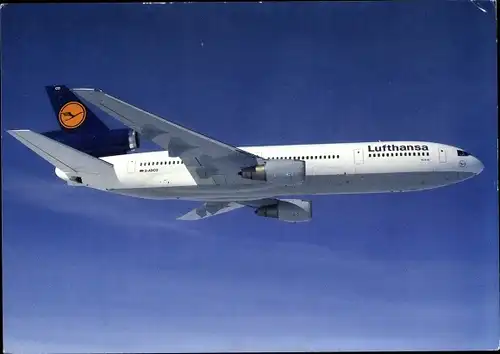 Ak Deutsches Passagierflugzeug, Lufthansa, McDonnell Douglas DC 10-30