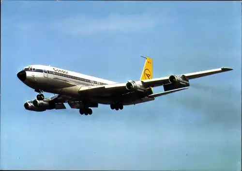 Ak  Passagierflugzeug Condor, Boeing 707-330 B Intercontinental Jet