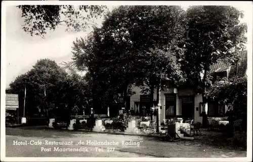 Ak Hollandsche Rading Utrecht Niederlande, Hotel Café Restaurant de Hollandsche Rading