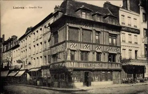 Ak Lisieux Calvados, Grande Rue