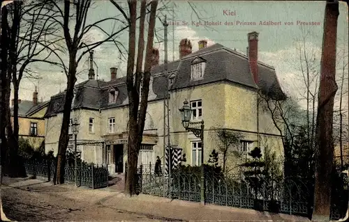 Ak Hansestadt Kiel, Palais Sr. Kgl. Hoheit Prinzen Adalbert von Preußen
