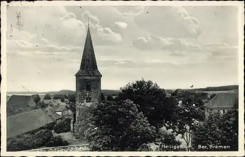 Ak Heiligenloh Twistringen Niedersachsen, Teilansicht, Kirchturm