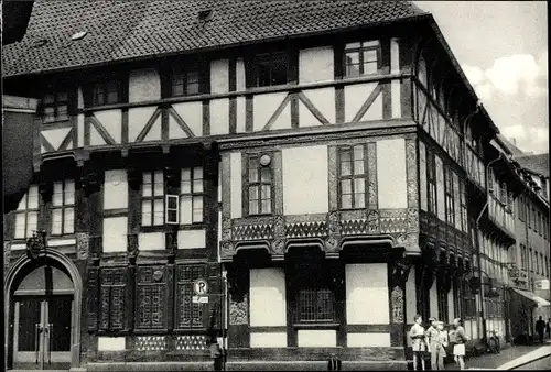 Ak Göttingen in Niedersachsen, Gildehaus, Junkernschänke, Fachwerkhaus