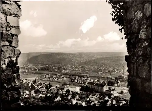 Ak Haagen Lörrach in Baden, in der Nähe der Schweizer Grenze, Panorama, Blick von der Burg