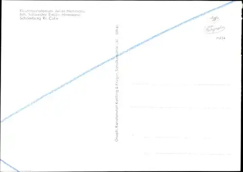 Ak Schömberg im Schwarzwald Württemberg, Kindersanatorium Julius Herrmann, Speiseraum